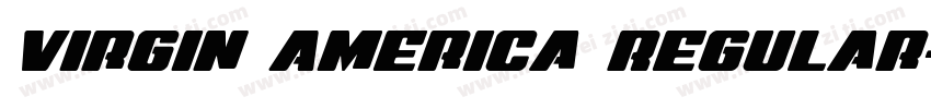 Virgin America Regular字体转换